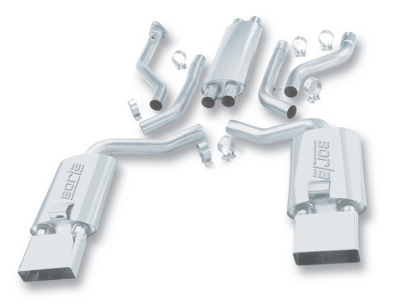 Borla 92-96 Chevrolet Corvette Hatchback/Conv 5.7L 8cyl 4/6 Spd Touring SS Catback Exhaust - eliteracefab.com