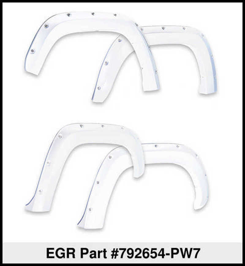 EGR 09+ Dodge Ram LD Bolt-On Look Color Match Fender Flares - Set - Bright White - eliteracefab.com