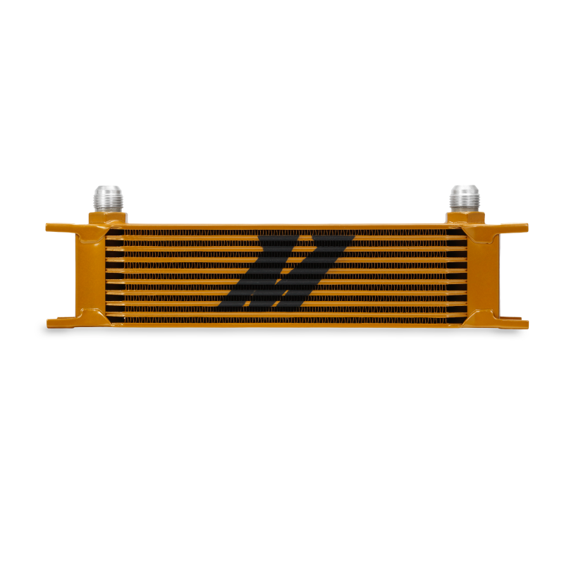 Mishimoto Universal 10 Row Oil Cooler - Gold - eliteracefab.com