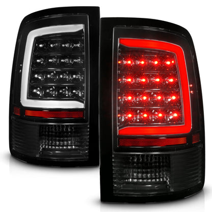 ANZO DODGE RAM 1500 09-18 / RAM 2500/3500 10-18 LED TAIL LIGHTS BLACK CLEAR LENS W/ SEQUENTIAL (NOT FOR OE LED TAIL LIGHT MODELS) - 311452