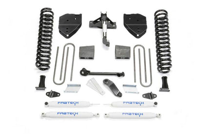 Fabtech 17-21 Ford F250/F350 4WD Diesel 4in Basic Sys w/Perf Shks - eliteracefab.com