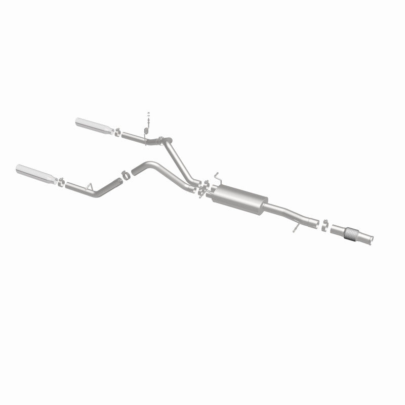 Magnaflow 14 Chev Silverado V8 5.3L SC Cab Dual Split Rear Exit SS Cat Back Perf Exhaust Magnaflow