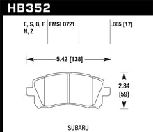 Load image into Gallery viewer, Hawk Performance HT-10 Front Brake Pads - HB352S.665