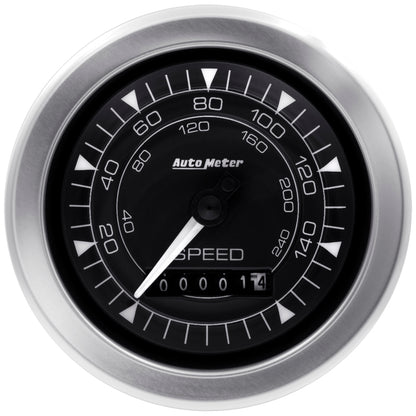 Autometer Chrono 3-3/8in 160MPH Electric Programmable Speedometer Gauge 8188