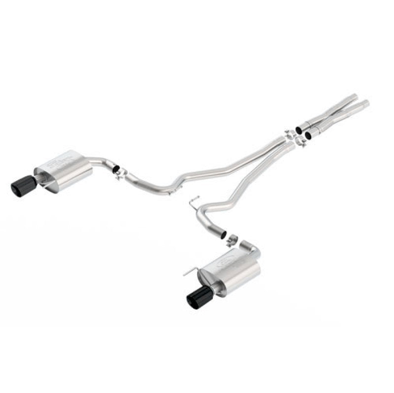 Ford Racing 2015 Mustang 5.0L Sport Cat-Back Exhaust System Black Chrome Ford Racing