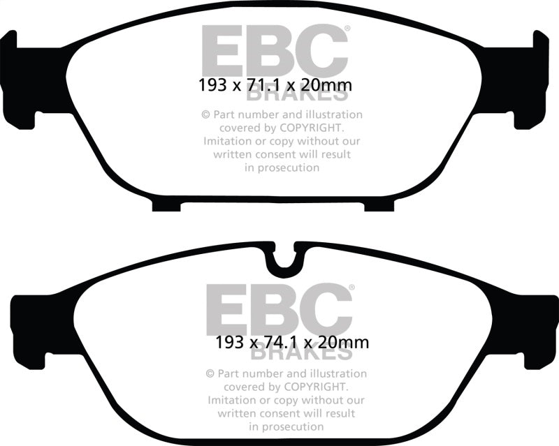 EBC 12+ Audi A6 Quattro 3.0 Supercharged Redstuff Front Brake Pads - eliteracefab.com