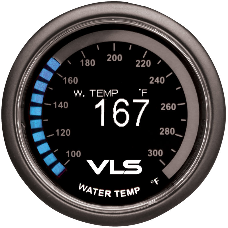 Revel VLS 52mm 100-300 Deg F Digital OLED Water Temperature Gauge - eliteracefab.com