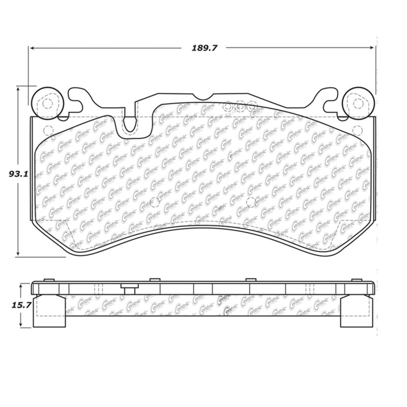 STOPTECH MERCEDES BENZ FRONT STREET TOURING BRAKE PADS, 308.12910 - eliteracefab.com