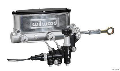 Wilwood HV Tandem M/C Kit w L/H Bracket & Prop Valve - 7/8in Bore Ball Burn.-W/Push Wilwood