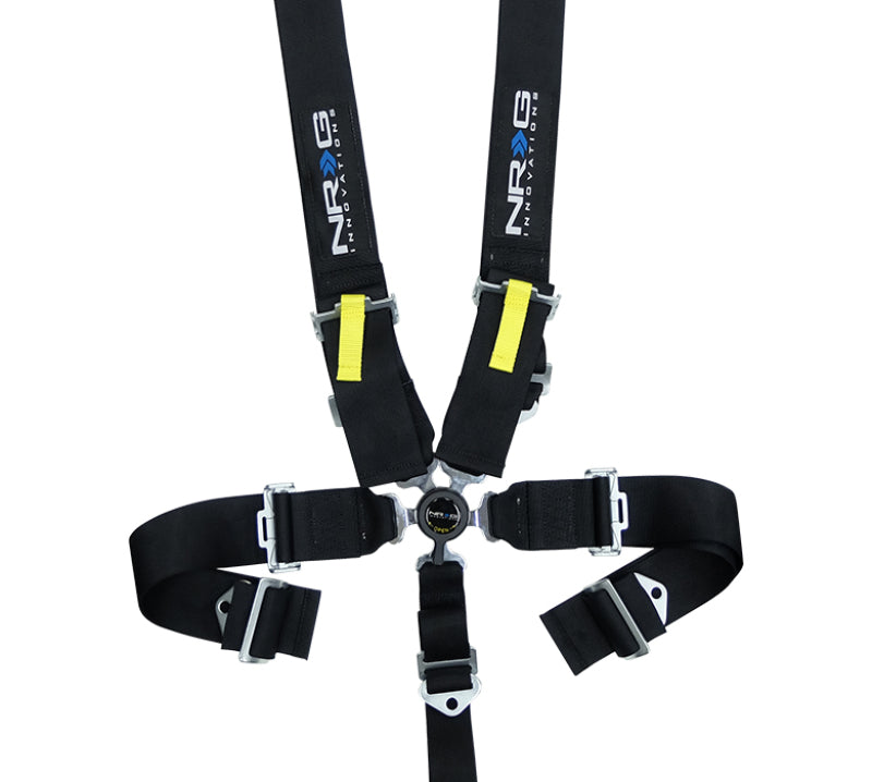 NRG SFI 16.1 5PT 3in. Seat Belt Harness / Cam Lock - Black - eliteracefab.com