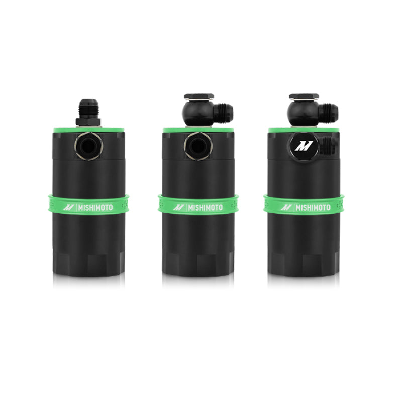 Mishimoto Universal Baffled Oil Catch Can - Green Mishimoto
