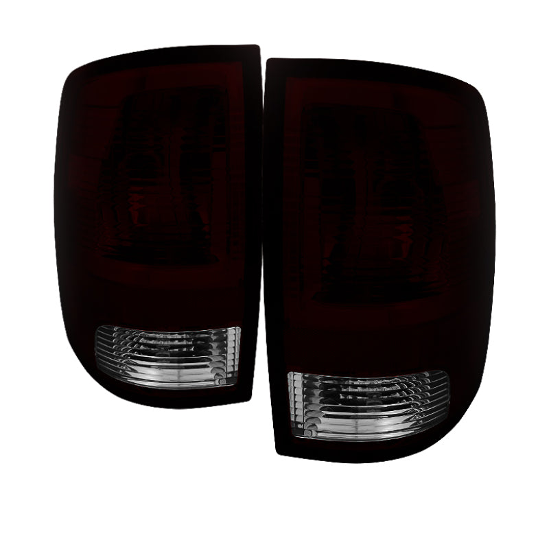 Xtune Dodge Ram 1500 09-15 OEM Style Tail Lights Dark Red ALT-JH-DR09-OE-RSM - eliteracefab.com