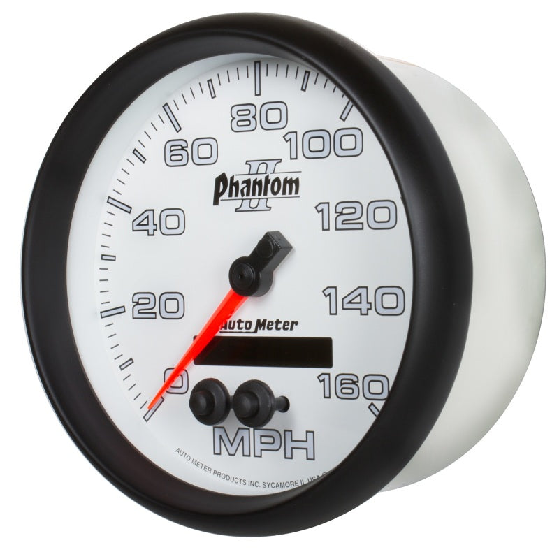 Autometer Phantom II 5in 0-140MPH In-Dash Electronic GPS Programmable Speedometer 7581