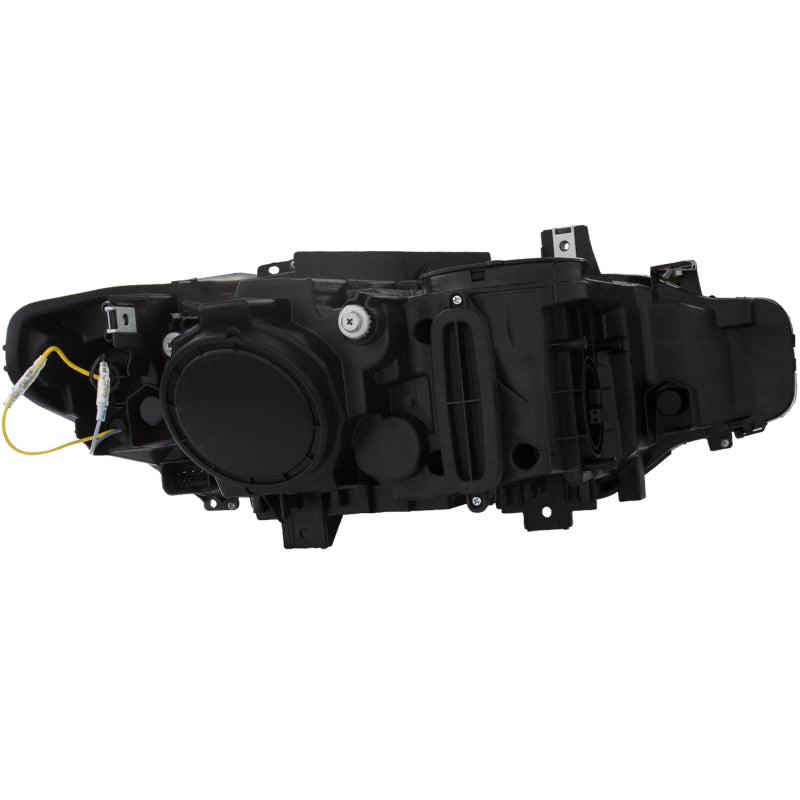 ANZO USA Bmw 3 Series F30 Projector Headlights W/ U-Bar Black Hid Compatible; 2012-2015 - eliteracefab.com