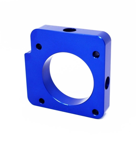 Torque Solution Throttle Body Spacer (Blue) for 2004+ Subaru WRX /STI - TS-TBS-027BU