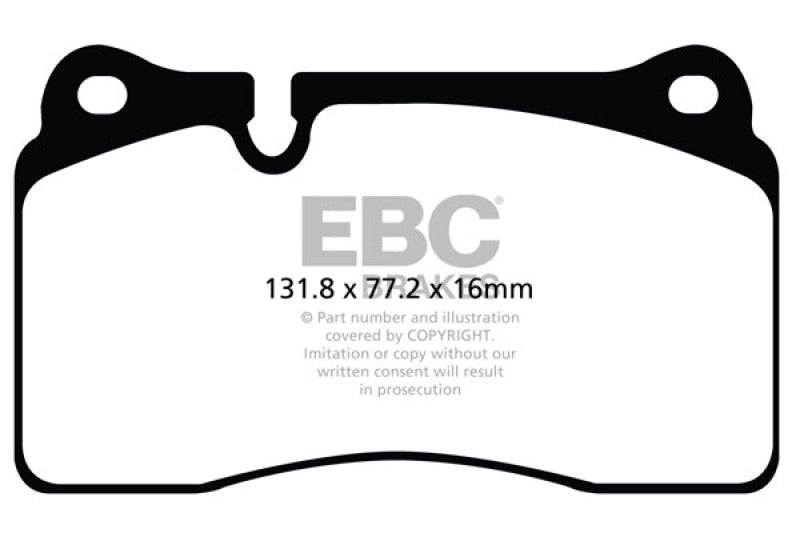 EBC Brakes Redstuff Ceramic Brake Pads - eliteracefab.com