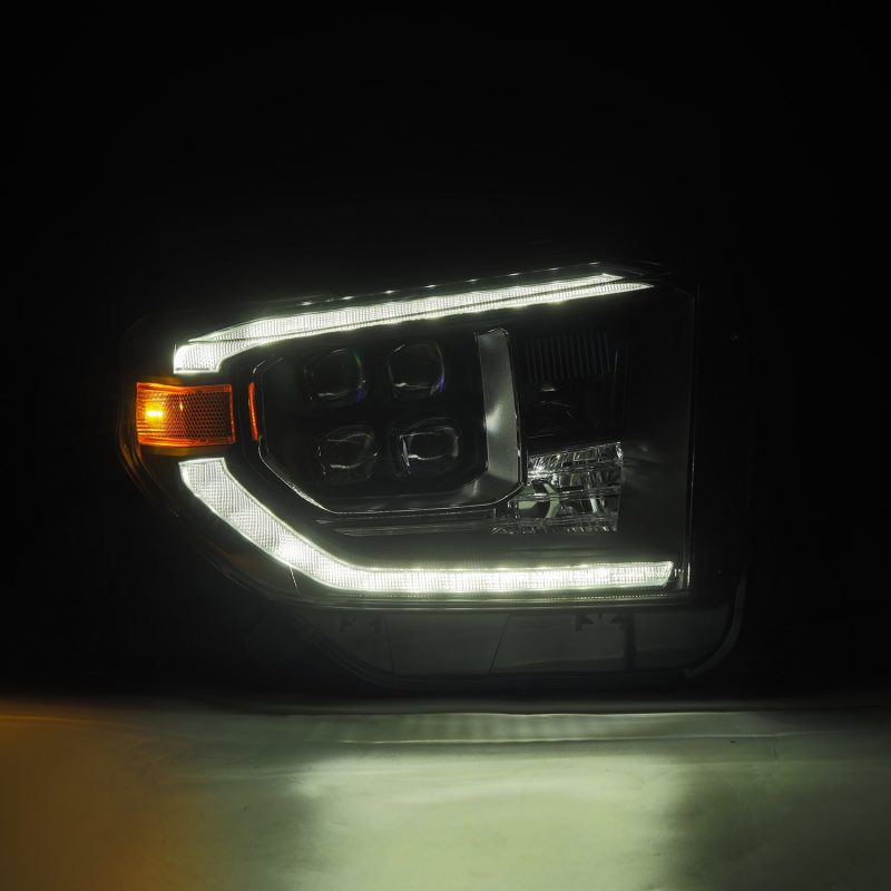 AlphaRex 880832 14-21 Toyota Tundra NOVA-Series LED Proj Headlights Alpha-Blk w/Actv Light & Seq. Sig + DRL