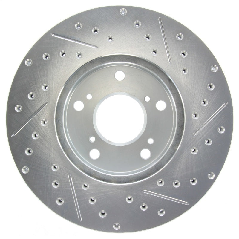 StopTech Select Sport 06-08 Honda Civic GX / 98-02 Accord V7 Slotted and Drilled Right Front Rotor - eliteracefab.com