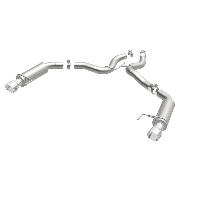 MagnaFlow Axle Back, SS, 3in, Competition, Dual Split Polished 4.5in Tip 2015 Ford Mustang GT V8 5.0 Magnaflow