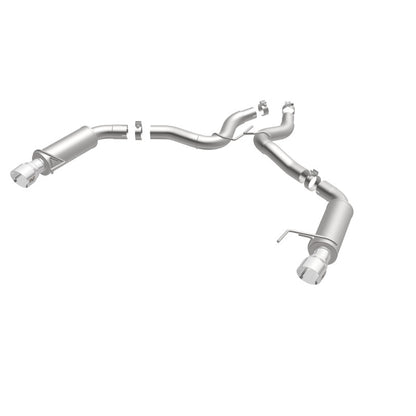 MagnaFlow Axle Back, SS, 3in, Competition, Dual Split Polished 4.5in Tip 2015 Ford Mustang GT V8 5.0 Magnaflow