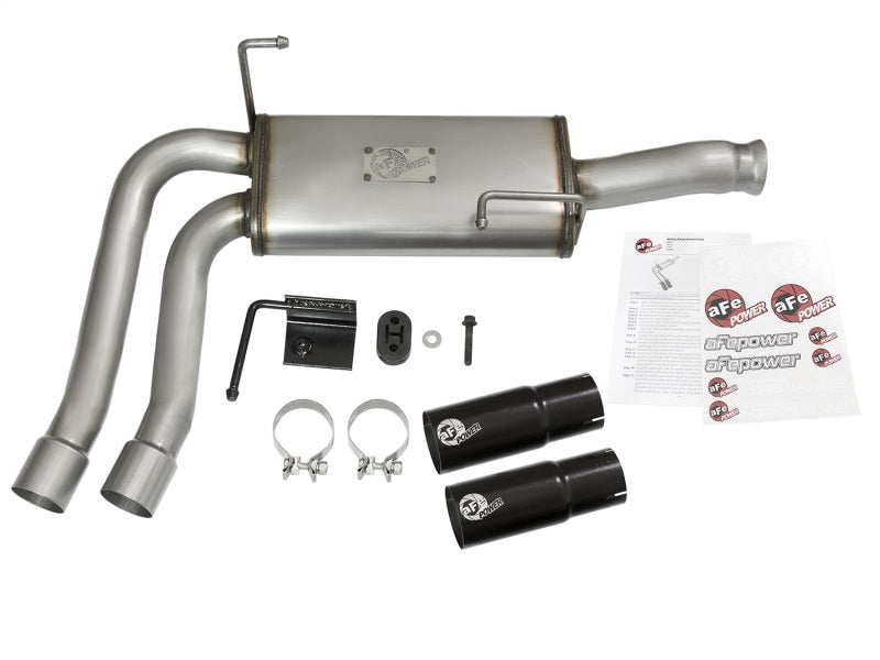 aFe Rebel Series CB Middle-Side Exit SS Exhaust w/ Black Tips 09-16 GM Silverado/Sierra V6/V8 aFe