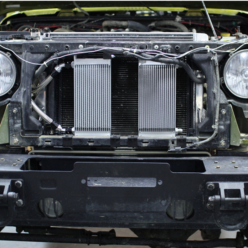 Mishimoto 07-11 Jeep Wrangler JK Oil Cooler Kit - Silver - eliteracefab.com