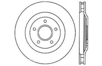 STOPTECH 04 & 08 CADILLAC XLR/XLR-V / 97-04 CHEVY CORVETTE SLOTTED & DRILLED FRONT RIGHT ROTOR, 127.62060R - eliteracefab.com