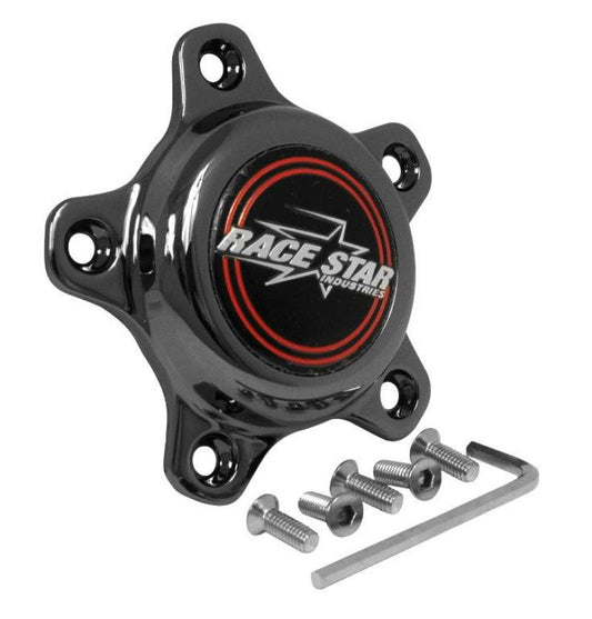 Race Star 5 Lug Cap Short Plastic Dark Star (incl. Medallion & Screws) - eliteracefab.com