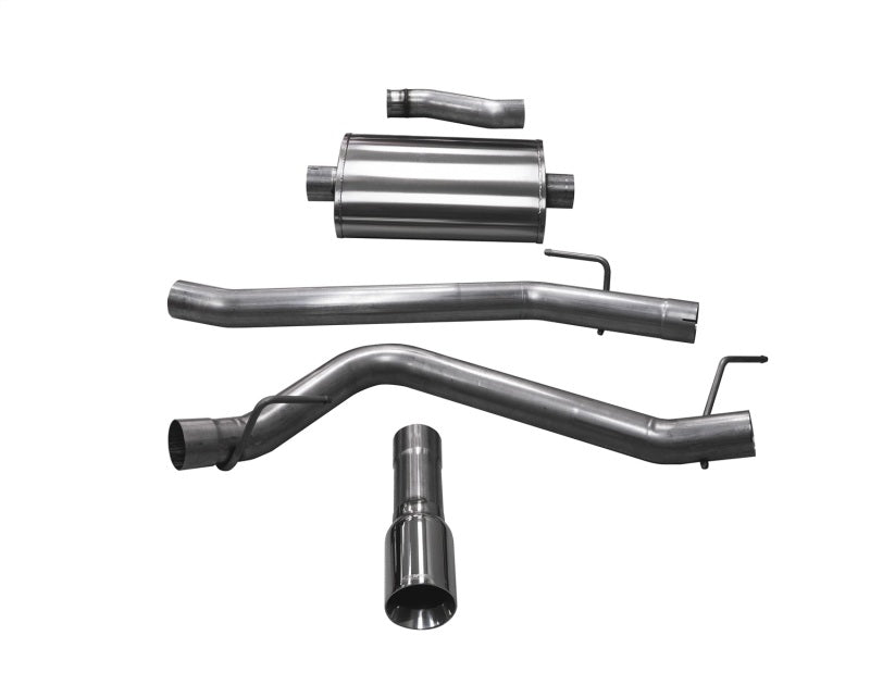 Corsa 2020 Jeep Gladiator JT 3.6L, Single Side Exit Cat-Back Exhaust w/ Single 4in Polished Tip CORSA Performance