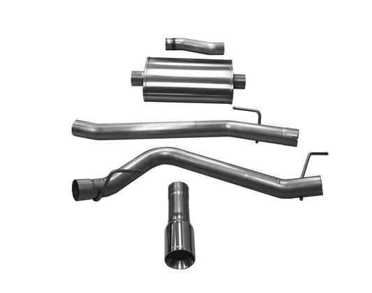 Corsa 2020 Jeep Gladiator JT 3.6L, Single Side Exit Cat-Back Exhaust w/ Single 4in Polished Tip CORSA Performance