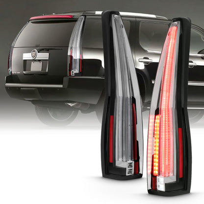 ANZO 2007-2014 Cadillac Escalade Led Taillights Red/Clear - eliteracefab.com