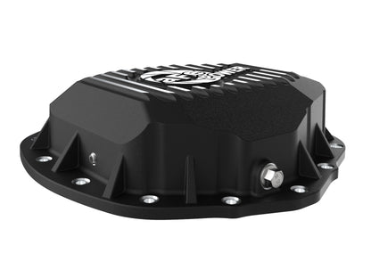 aFe 2020 Chevrolet Silverado 2500 HD Rear Differential Cover Black ; Pro Series w/ Machined Fins - eliteracefab.com