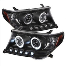 Load image into Gallery viewer, Spyder Toyota Land Cruiser 08-11 Projector Headlights LED Halo LED Blk PRO-YD-TLAND08-HL-BK - eliteracefab.com