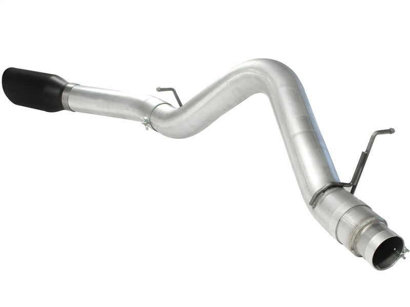 aFe Atlas Exhaust 5in DPF-Back Al Steel 11-13 GM Diesel Trucks V8-6.6L (td) LML (Blk Tip) - eliteracefab.com