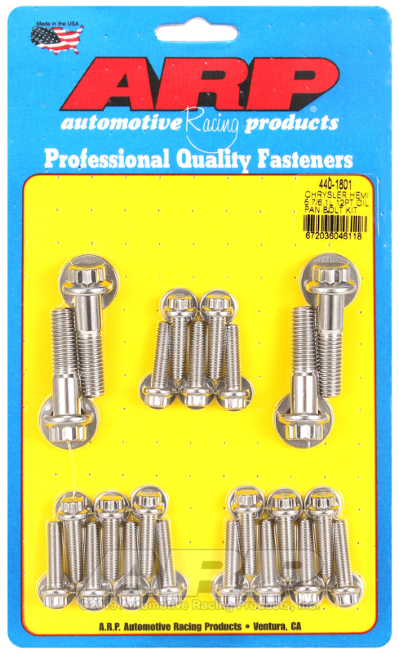 ARP Chrysler Hemi 5.7/6.1L SS 12pt Oil Pan Bolt Kit ARP