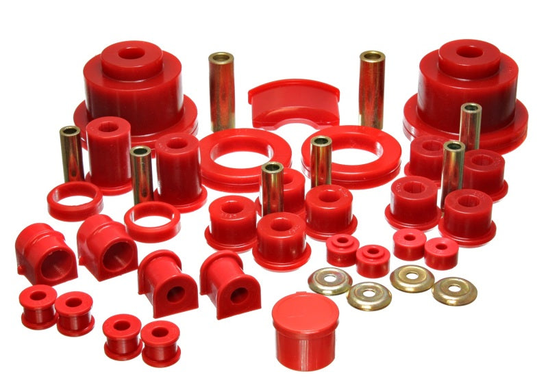 Energy Suspension 04 Pontiac GTO Red Hyper-flex Master Bushing Set - eliteracefab.com