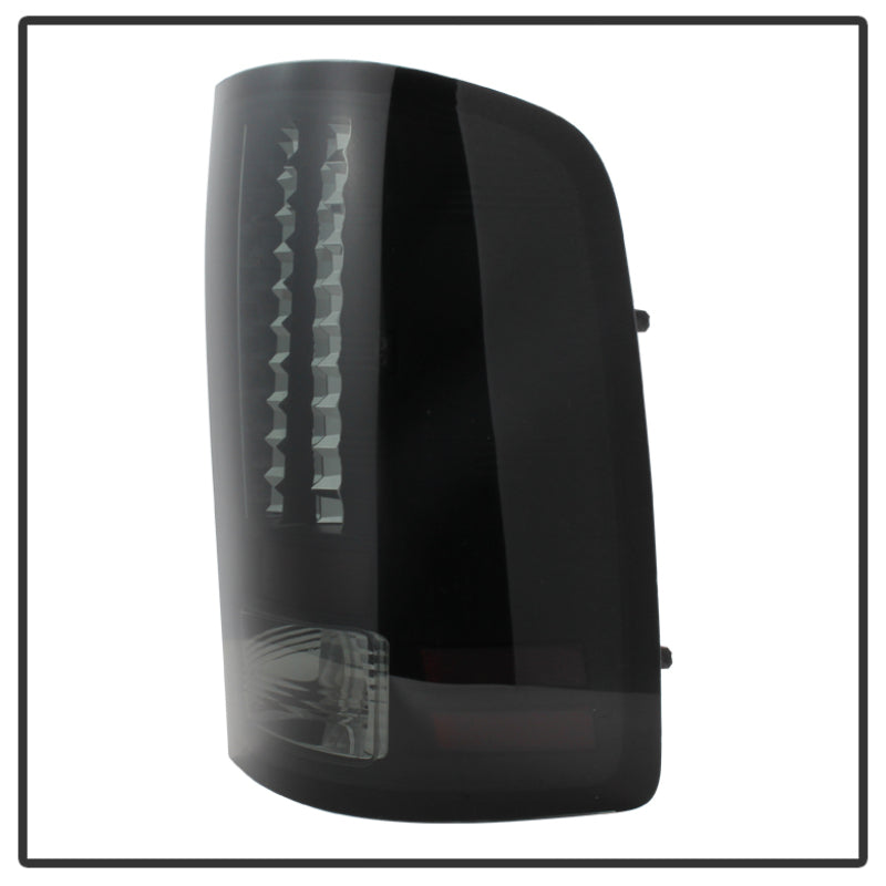 Spyder GMC Sierra 07-13 (Not 3500 Dually 4 Rear Wheels)LED Tail Lights Blk Smke ALT-YD-GS07-LED-BSM - eliteracefab.com