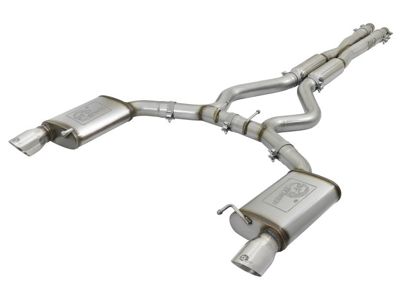 aFe 20-22 Audi RS6 Avant V8 4L(tt) MACH Force-Xp 3in to 2.5in 304 SS Cat-Back Exhaust w/Polished Tip aFe