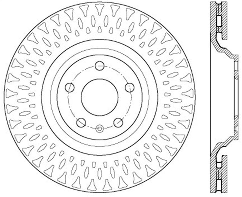 StopTech Slotted & Drilled Sport Brake Rotor Stoptech