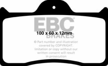 EBC Brakes Yellowstuff Performance Brake Pads - eliteracefab.com