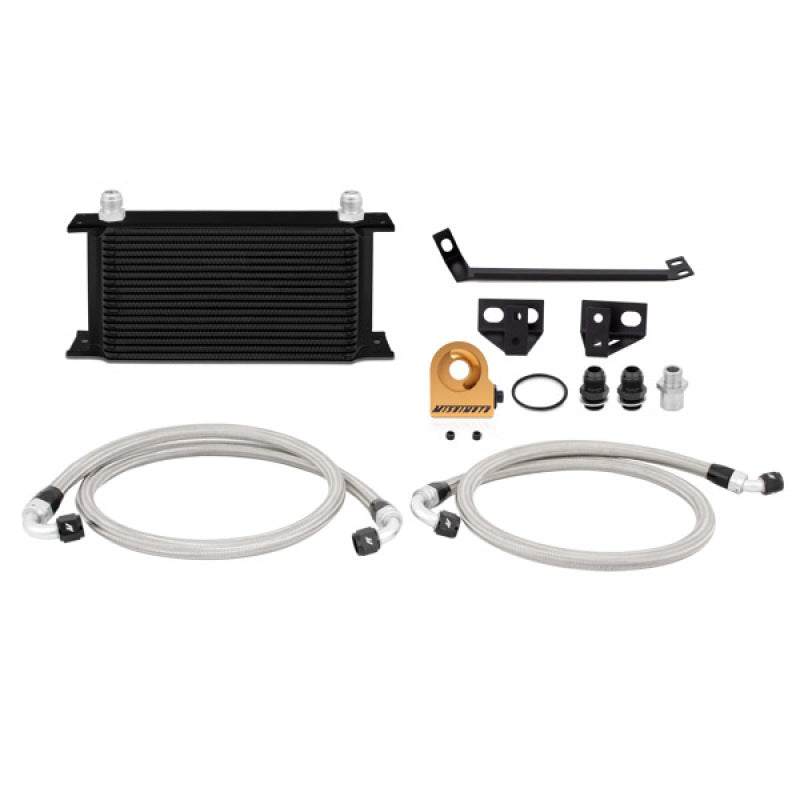 Mishimoto 15 Ford Mustang EcoBoost Thermostatic Oil Cooler Kit - Black - eliteracefab.com