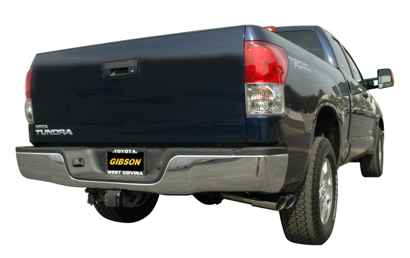 Gibson 10-19 Toyota Tundra SR5 4.6L 2.5in Cat-Back Dual Sport Exhaust - Aluminized - eliteracefab.com