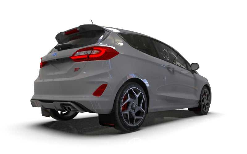 Rally Armor 18-22 Ford Fiesta ST MK8 Black UR Mud Flap w/ Red Logo