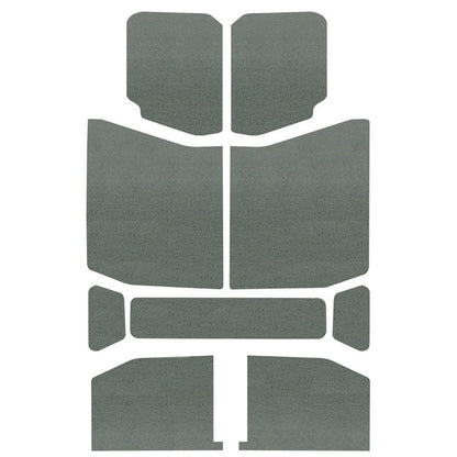 DEI 18-23 Jeep Wrangler JL 4-Door Boom Mat Headliner - 9 Piece - Gray DEI