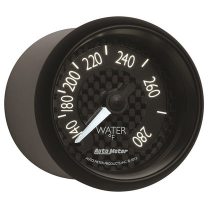 Autometer GT Series 52mm Mechanical 140-280 Deg F Water Temperature Gauge 8031