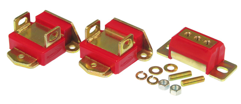 Prothane GM Motor & Trans Mount Kit - Red - eliteracefab.com