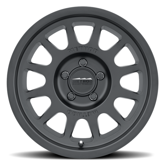 Method MR703 17x8.5 +25mm Offset 5x5 71.5mm CB Matte Black Wheel - eliteracefab.com