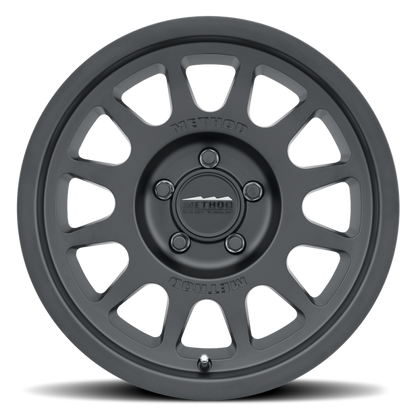 Method MR703 17x7.5 +50mm Offset 5x160 65mm CB Matte Black Wheel - eliteracefab.com