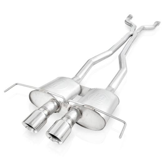Stainless Works 2009-15 Cadillac CTS-V Coupe 3in Catback System X-Pipe Chambered Mufflers 4in Tips Stainless Works