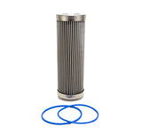 Fuelab 40 Micron Stainless Steel Replacement Element - 6in w/2 O-Rings & Instructions